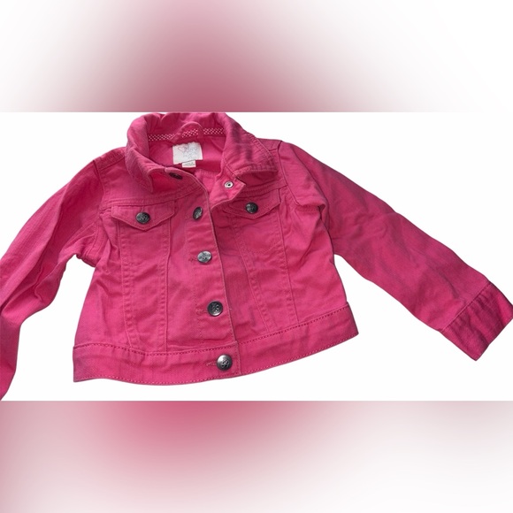 The Children’s Place Stylish Pink Kids Denim Jacket - Picture 5 of 10